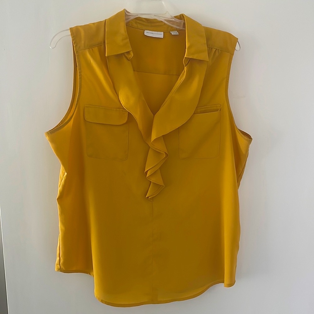 Sleeveless NY&CO tank-mustard yellow